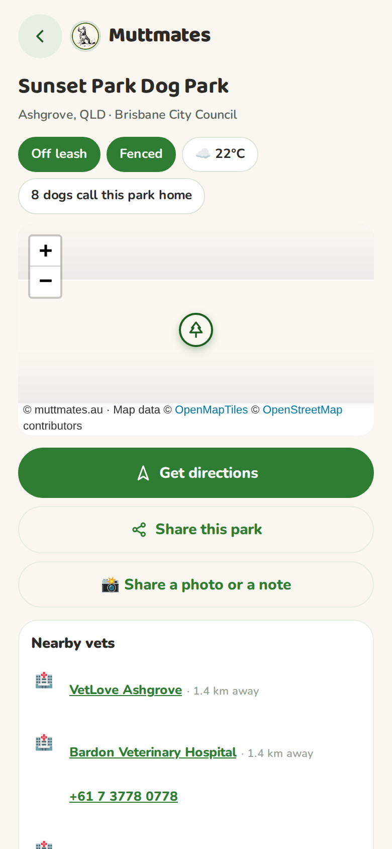 A park feed viewed without an account, showing today's plans and a sign in to join prompt